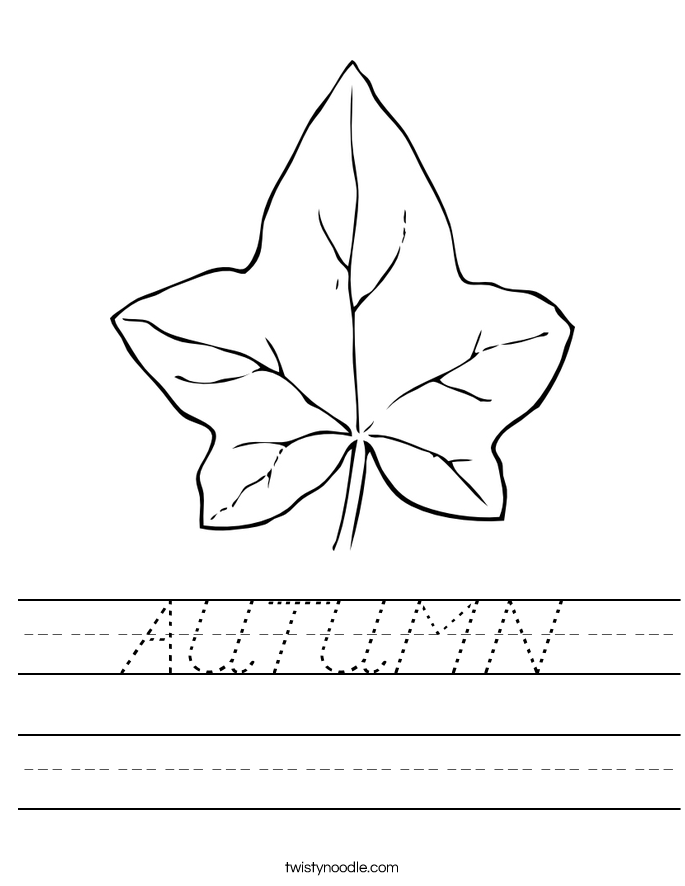 AUTUMN Worksheet