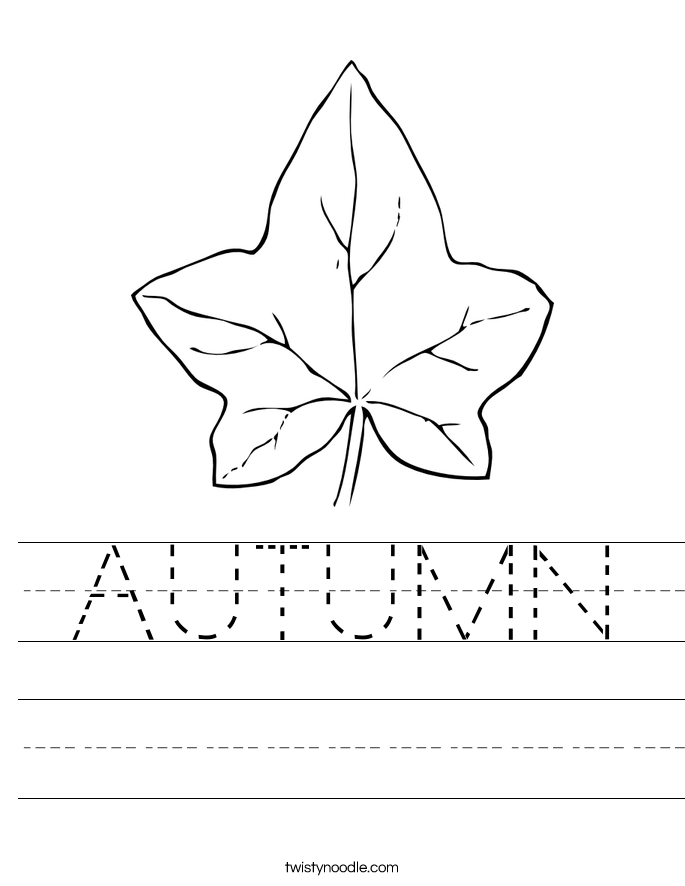 AUTUMN Worksheet