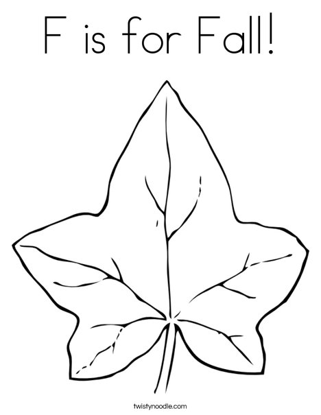 Autumn Leaf Coloring Page