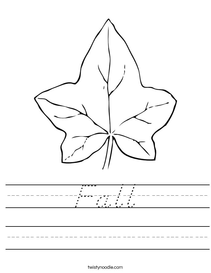 Fall Worksheet