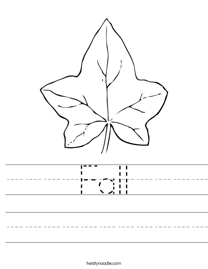 Fall Worksheet
