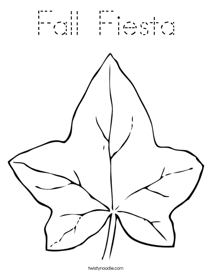 Fall Fiesta Coloring Page