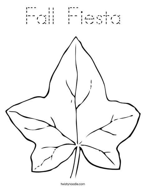 Autumn Leaf Coloring Page