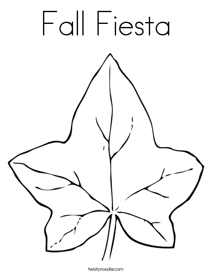 Fall Fiesta Coloring Page