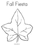 Fall Fiesta Coloring Page