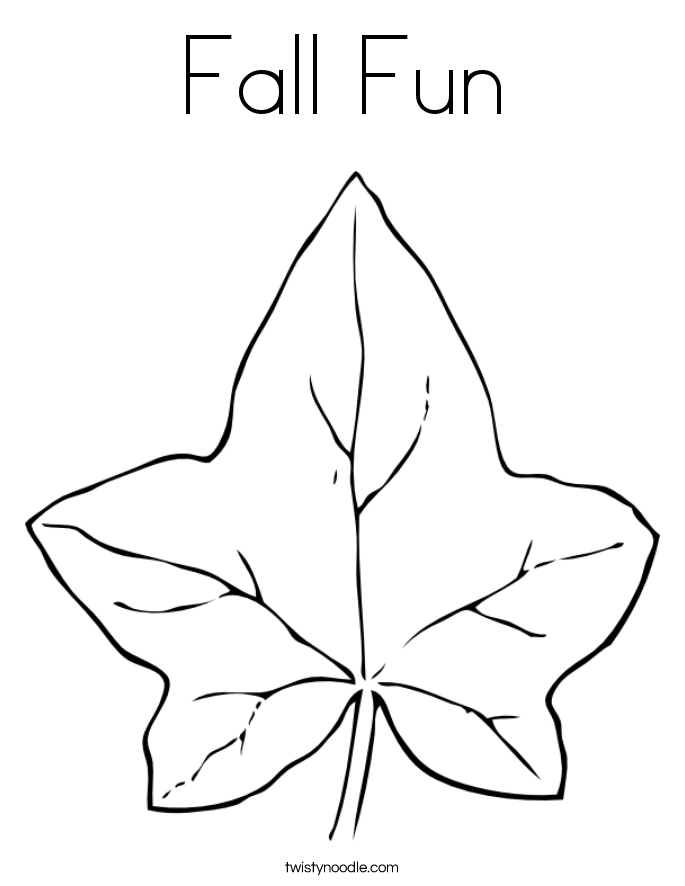 Fall Fun Coloring Page