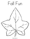 Fall Fun Coloring Page