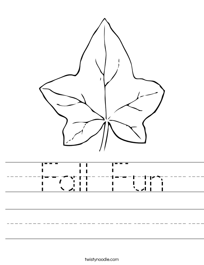 Fall Fun Worksheet
