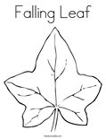 Falling Leaf Coloring Page