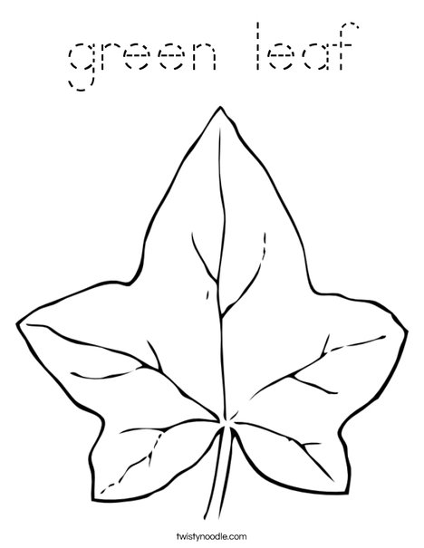 Autumn Leaf Coloring Page