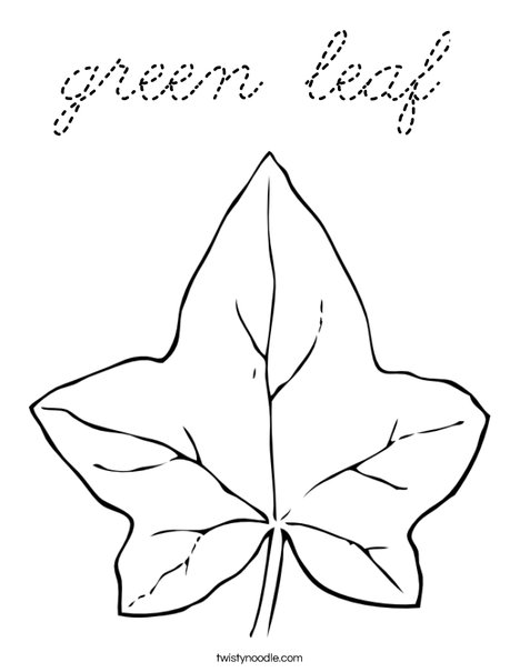 Autumn Leaf Coloring Page