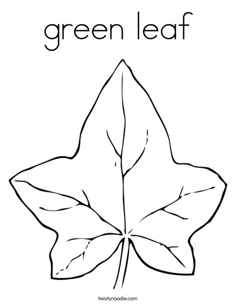 Autumn Leaf Coloring Page