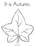 It is Autumn. Coloring Page