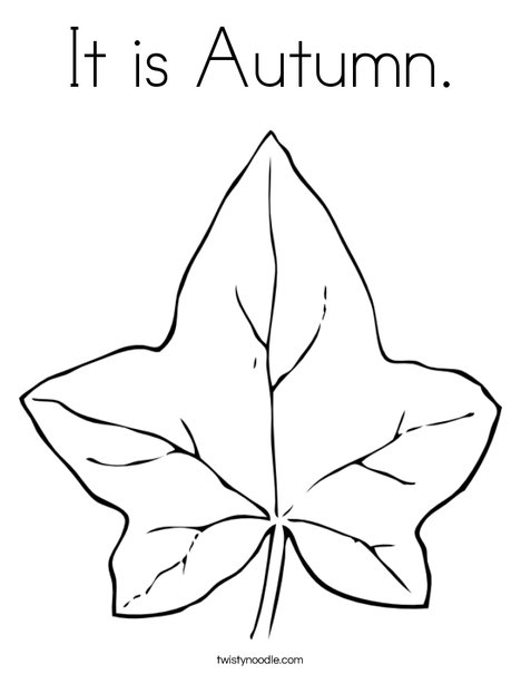 Autumn Leaf Coloring Page