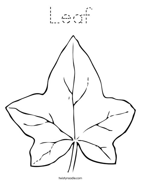 Autumn Leaf Coloring Page