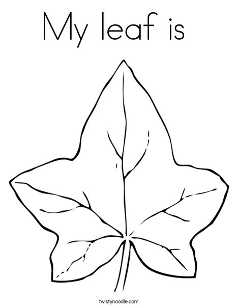 Autumn Leaf Coloring Page