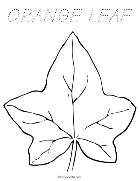 Autumn Leaf Coloring Page