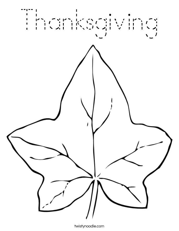 Thanksgiving Coloring Page