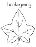Thanksgiving Coloring Page