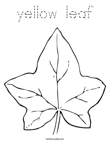 Autumn Leaf Coloring Page