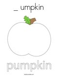 _ umpkinColoring Page