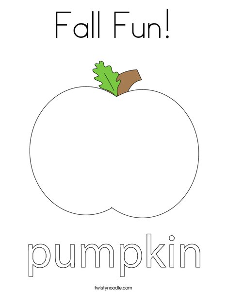 fall fun coloring page twisty noodle
