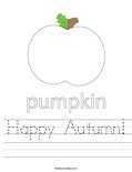 Happy Autumn! Worksheet