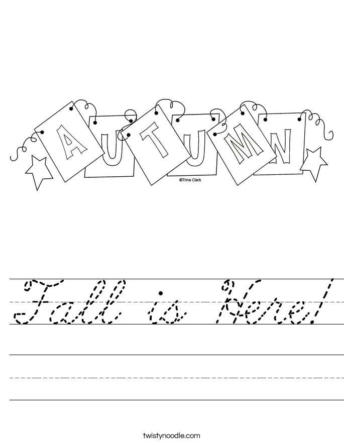 Fall is Here! Worksheet