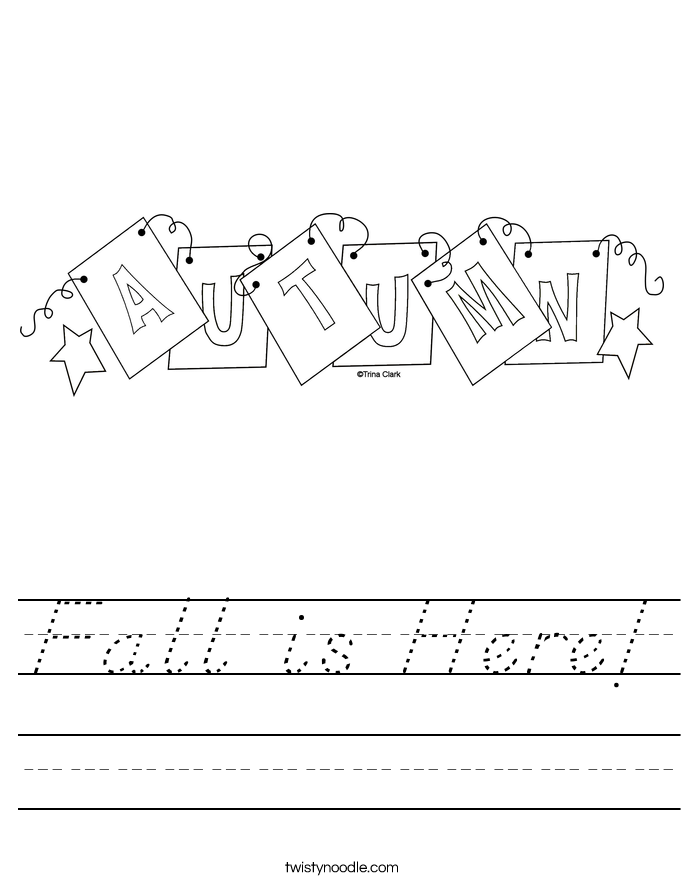 Fall is Here! Worksheet