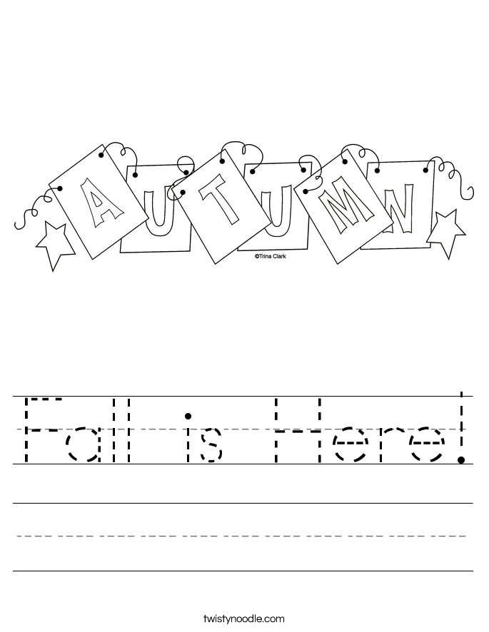 Fall is Here! Worksheet