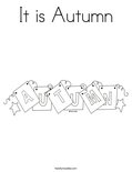 It is Autumn Coloring Page