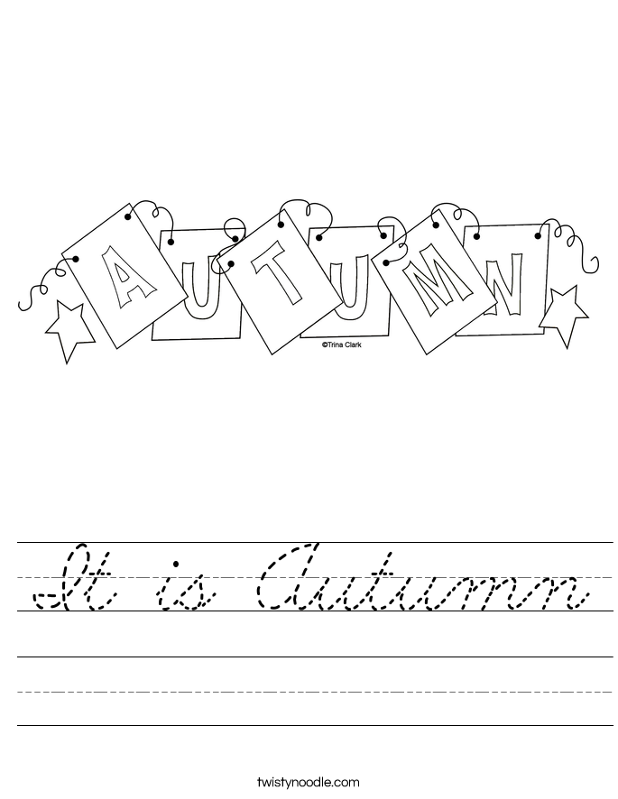 It is Autumn Worksheet