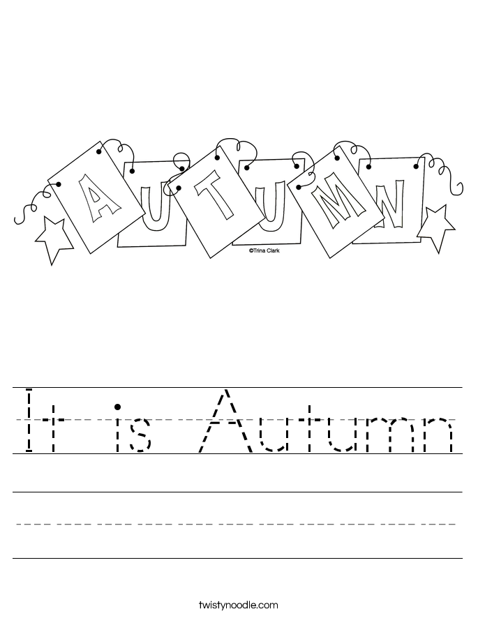 It is Autumn Worksheet