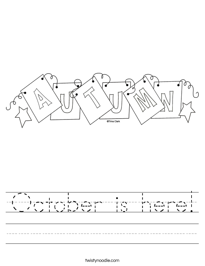 October is here! Worksheet