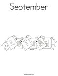 September Coloring Page