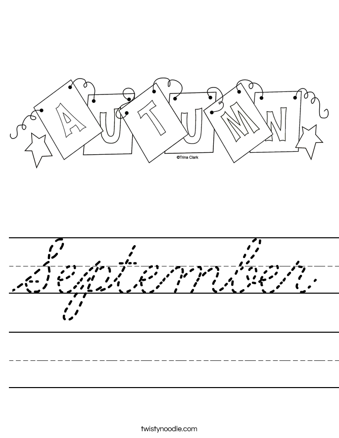 September Worksheet