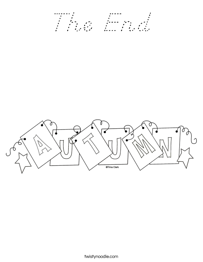 The End Coloring Page