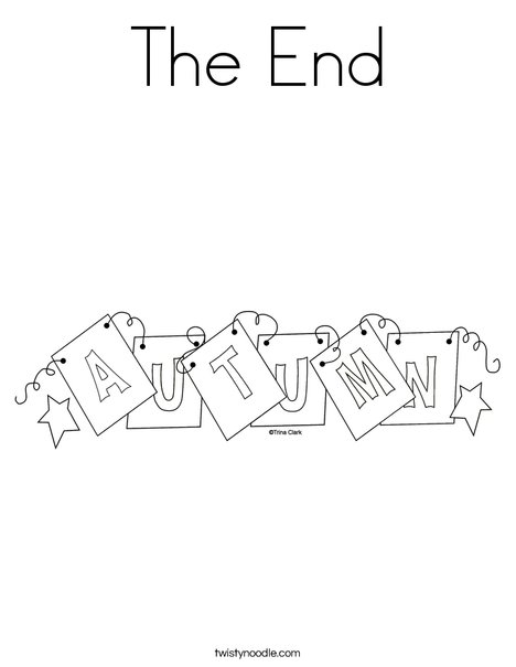 Autumn Sign Coloring Page