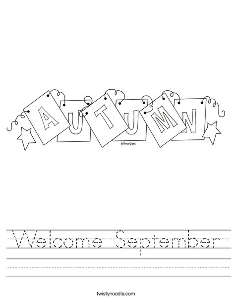 Autumn Sign Worksheet