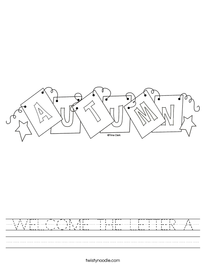 WELCOME THE LETTER A Worksheet