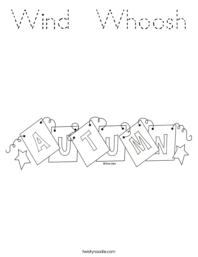 Wind  Whoosh Coloring Page