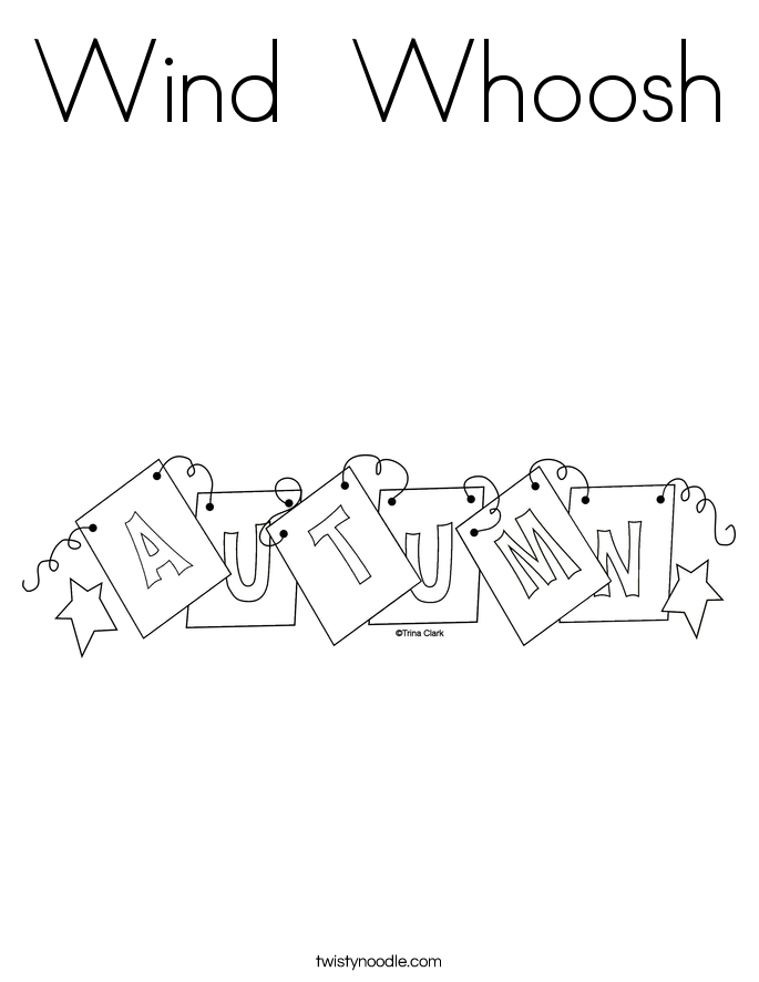 Wind  Whoosh Coloring Page