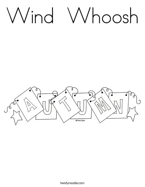 Autumn Sign Coloring Page