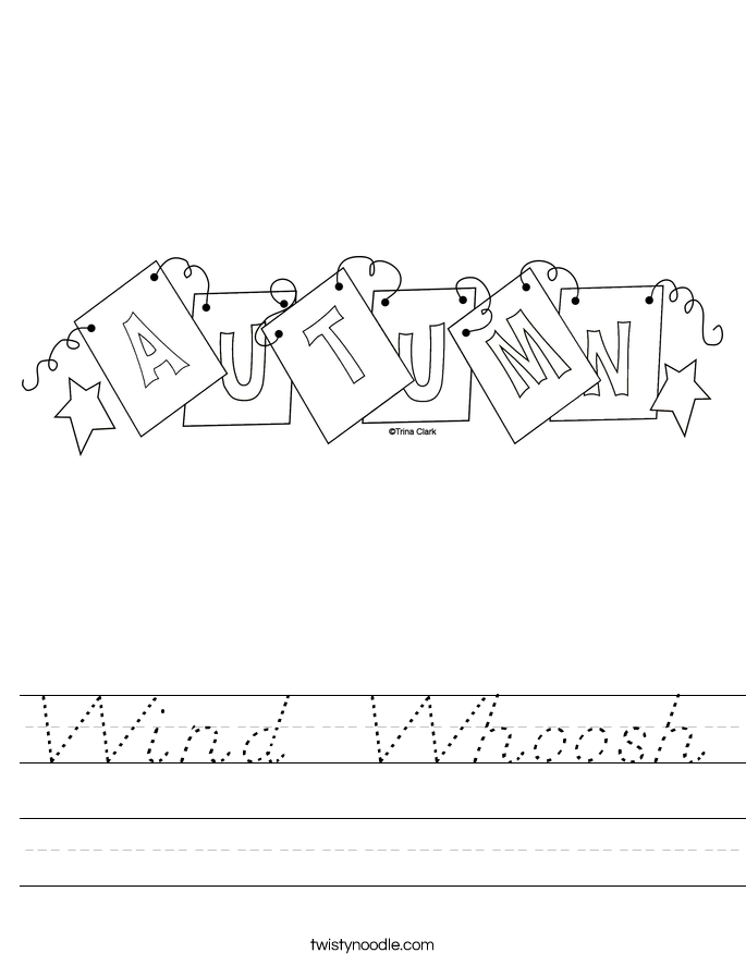 Wind  Whoosh Worksheet