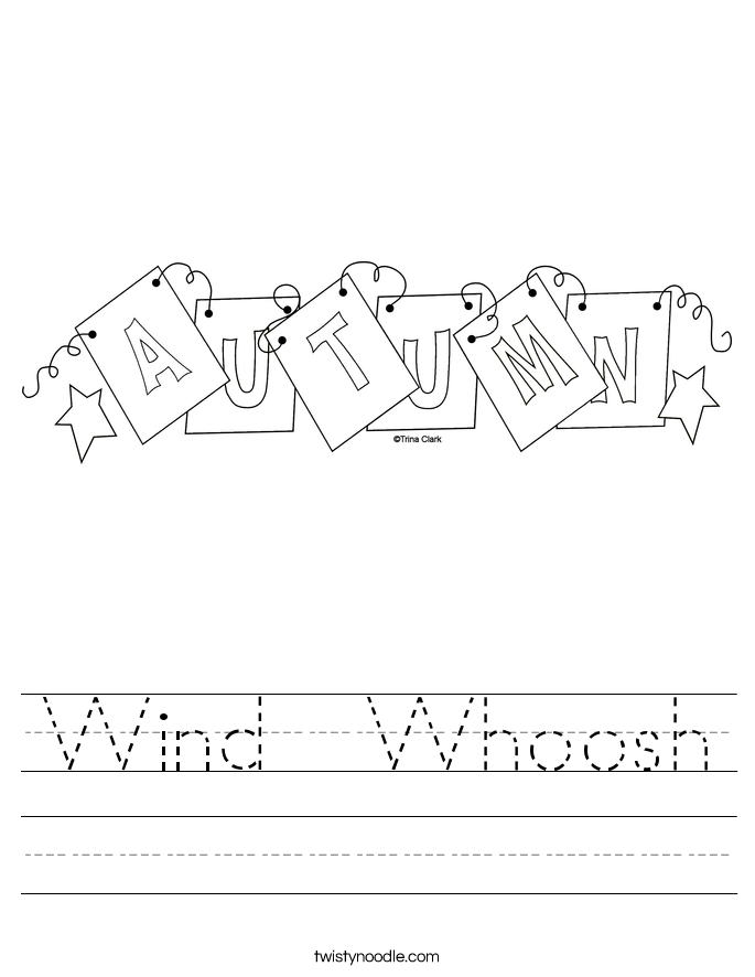 Wind  Whoosh Worksheet