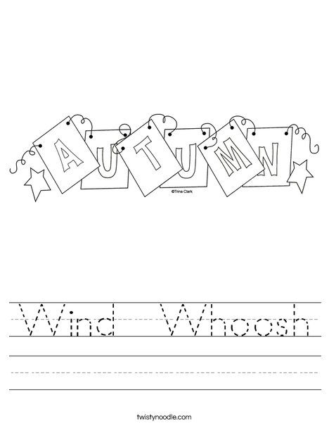 Autumn Sign Worksheet