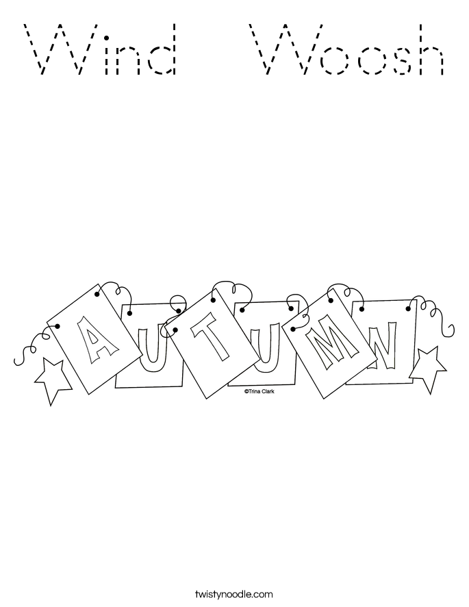 Wind  Woosh Coloring Page
