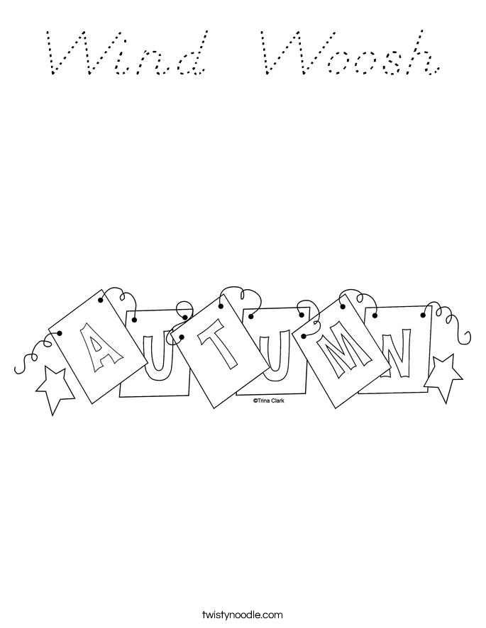 Wind  Woosh Coloring Page