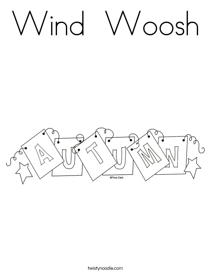 Wind  Woosh Coloring Page