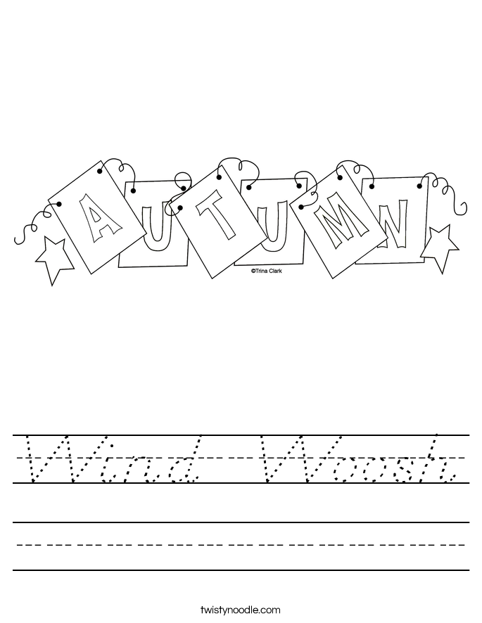 Wind  Woosh Worksheet